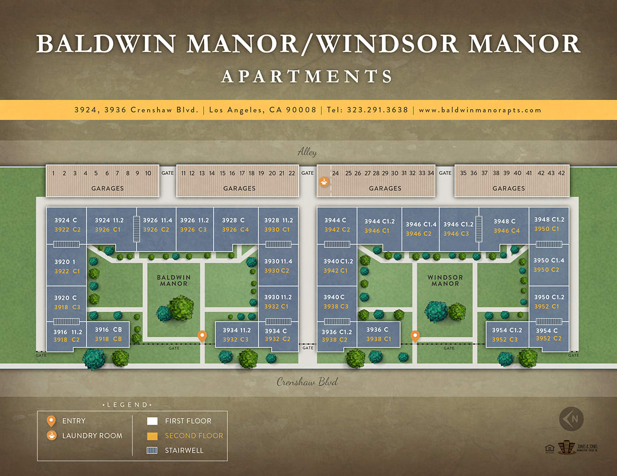 Photos and Video of Baldwin Manor and Windsor Manor Apartments in Los